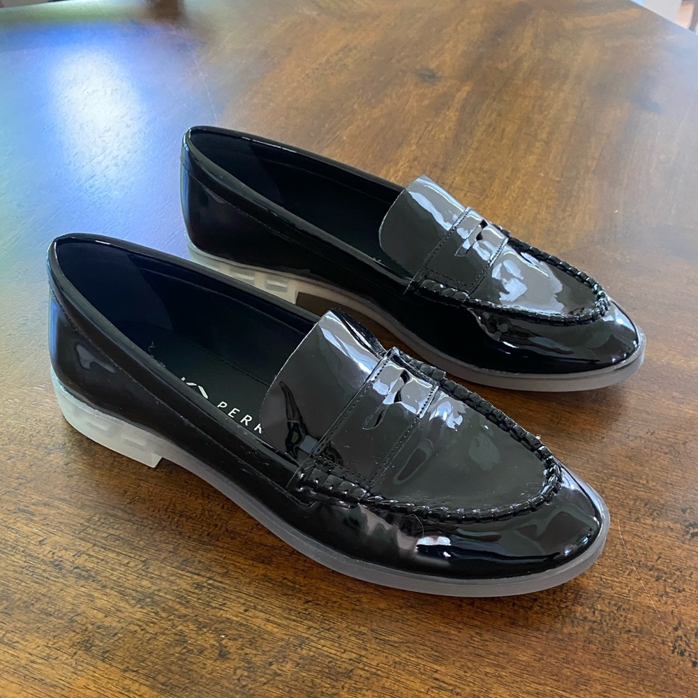Katy Perry The GELI Loafer Penny, Black Patent clear 7.5